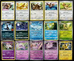 15x Eeveelutions Pokemon Card Lot Umbreon Espeon Pokemon Cards Collection - Image 1