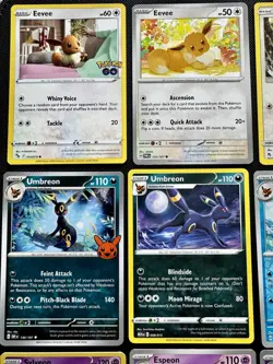 15x Eeveelutions Pokemon Card Lot Umbreon Espeon Pokemon Cards Collection - Image 2