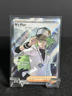 Pokemon N's Plan Black Bolt Holo Card 163/086 SV Near Mint En - Image 1