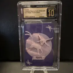 Espeon Pokemon 2019 Playing Cards Korean Point Salad Eevee Edition CGC 10 - Image 1