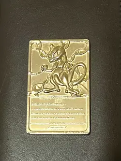 Pokemon 23K Gold Plated Trading Card Charizard & Mewtwo Burger King With COA1999 - Image 3