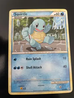 Pokemon Squirtle Card 63/95 Common Unleashed - Image 1