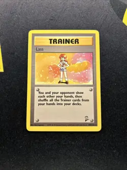Lass 104/130 LP -Vintage Rare Pokemon Card- Base Set 2 (7q) - Image 1