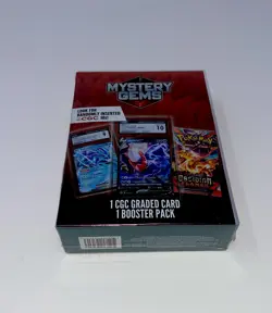 Pokemon Mystery Gems 1 CGC Graded Card & 1 Booster Pack 2025! New Sealed Box! - Image 1