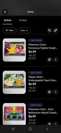 Topps Johto Custom 11 Card Lot - Image 3