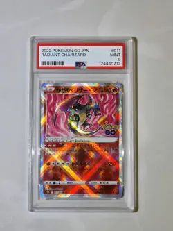 Radiant Charizard #011 JPN Holo PSA Mint 9 Graded Pokemon Card 2022 Rare TCG - Image 1