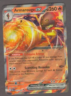 Armarouge ex 027/182 Paradox Rift Double Rare Pokemon Card NM Holo Fire ex - Image 1