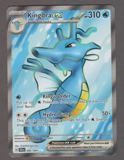 Kingdra ex 080/064 Temporal Forces Ultra Rare Holo Foil Pokemon Card NM - Image 1