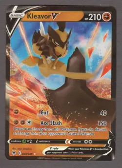Kleavor V 087/189 Ultra Rare Holo Astral Radiance NM 2022 English Pokemon Card - Image 1
