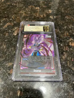 Beerus FB01-23 Super Rare Foil Dragon Ball Super Card Game | CGC 10 - Image 4