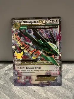 Pokemon TCG M Rayquaza EX Celebrations Classic Collection Holo Ultra Card 76/108 - Image 1