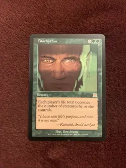 Biorhythm Onslaught Regular NM Magic The Gathering MTG Card Unplayed Condition - Image 1