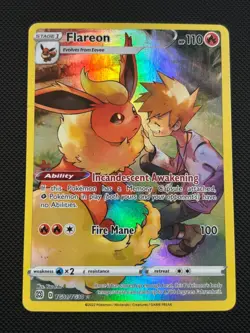 Flareon - TG01/TG30 - Character Rare Pokemon Card TCG Brilliant Stars LP - Image 1