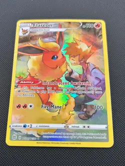 Flareon - TG01/TG30 - Character Rare Pokemon Card TCG Brilliant Stars LP - Image 2