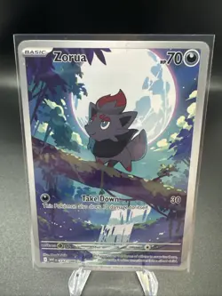 Pokemon TCG Zorua White Flare Illustration Rare Holo Card 142/086 NM Condition - Image 1