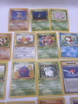 1st edition Near COMPLETE Pokemon JUNGLE 15-Card Common Set/64 No Pikachu Card - Image 3