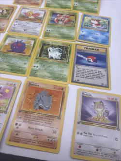 1st edition Near COMPLETE Pokemon JUNGLE 15-Card Common Set/64 No Pikachu Card - Image 4