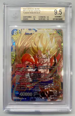 Dragon Ball Super Card Game - BT22-140 SCR - SS Gogeta, Fusion Reborn *BGS 9.5+* - Image 1