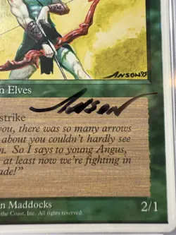 Elvish Archers Autographed 4th Edition PSA 7 Card PSA 10 Auto - Image 4