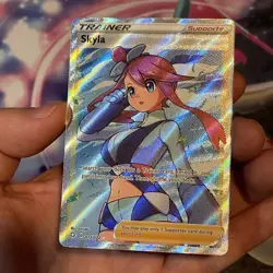 Pokemon TCG Skyla 72/72 Shining Fates Full Art Ultra Rare Trainer - Image 2