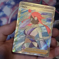 Pokemon TCG Skyla 72/72 Shining Fates Full Art Ultra Rare Trainer - Image 3