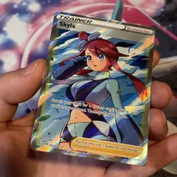 Pokemon TCG Skyla 72/72 Shining Fates Full Art Ultra Rare Trainer - Image 4