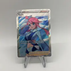 Pokemon TCG Skyla 72/72 Shining Fates Full Art Ultra Rare Trainer - Image 1