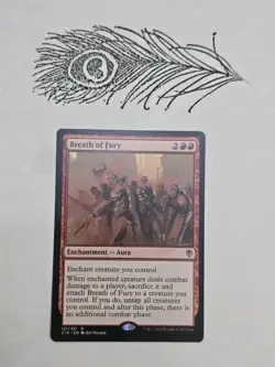 Breath of Fury X1 Commander 2016 Regular Non Foil Mtg Magic The Gathering - Image 1