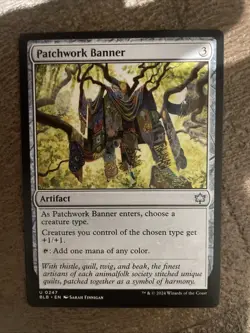 Wizards Magic: The Gathering Patchwork Banner Bloomburrow Uncommon NM Free Ship - Image 1
