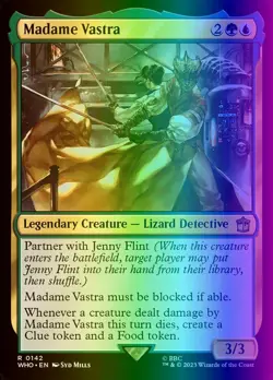 MTG Magic the Gathering Madame Vastra (142/1448) Doctor Who NM FOIL - Image 1