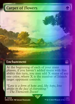 MTG Magic the Gathering Carpet of Flowers (1066/1448) Doctor Who LP FOIL- Surge - Image 1