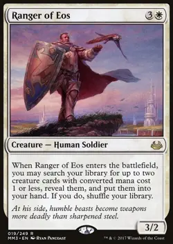 MTG Magic the Gathering Ranger of Eos (19/270) Modern Masters 2017 LP - Image 1