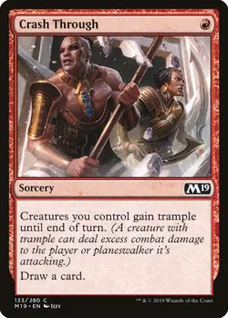 MTG Magic the Gathering Crash Through (133/339) Core Set 2019 NM - Image 1