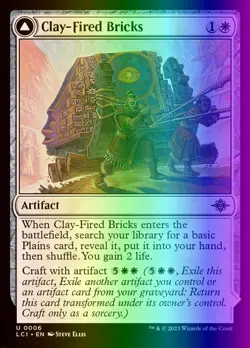 MTG Clay-Fired Bricks (6/491) The Lost Caverns of Ixalan NM FOIL - Image 1