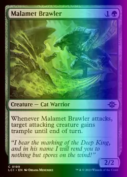MTG Malamet Brawler (199/491) The Lost Caverns of Ixalan NM FOIL - Image 1