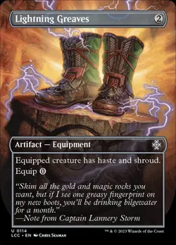 MTG Lightning Greaves (114/401) The Lost Caverns of Ixalan Commander NM - Image 1