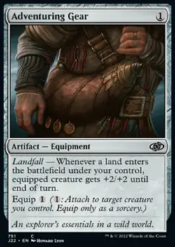 MTG Magic the Gathering Adventuring Gear (751/835) Jumpstart 2022 LP - Image 1