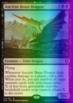 Ancient Brass Dragon (111/1080) CLB LP FOIL - Image 1