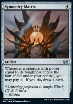 MTG Magic the Gathering Symmetry Matrix (252/416) The Brothers' War LP - Image 1