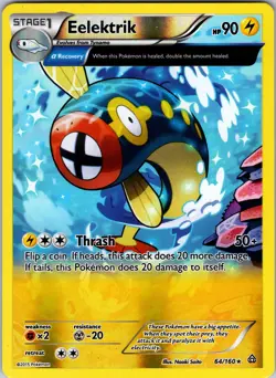 Eelektrik (Alpha) 64/160 XY - Primal Clash Pokemon TCG NM - Image 1