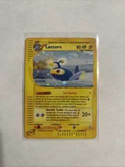 Pokemon TCG 2002 Aquapolis Lanturn H15/H32 Holo Rare NM Condition - Image 1