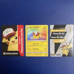 Pokemon TCG Ash's Pikachu TCG SM108 2017 Promo 'I Choose You' NM - Image 2