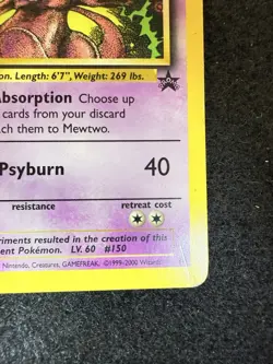 Pokemon Mewtwo Black Star Promo #14 in MP- condition! - Image 5