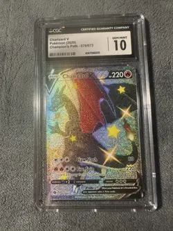 CGC 10 Charizard V 079/073 Champion's Path Full Art Secret Rare Holo POKEMON - Image 1