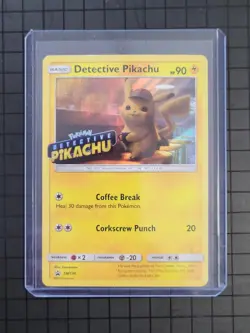 Pokemon 2019 Black Star Promo SM190 DVD Stamped Holo Detective Pikachu Sealed - Image 1