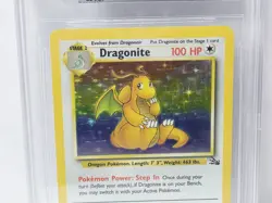 POKEMON FOSSIL UNLIMITED #4 DRAGONITE HOLO BGS 9 VERY NICE!!! - Image 2