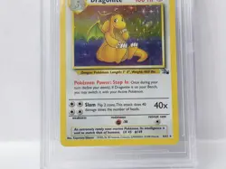 POKEMON FOSSIL UNLIMITED #4 DRAGONITE HOLO BGS 9 VERY NICE!!! - Image 4