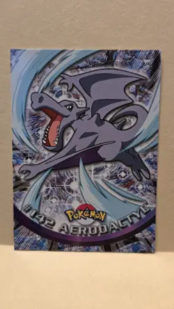 Pokemon TCG Aerodactyl 142 Topps Blue Label NM Non-Holo TV Animation Edition - Image 1