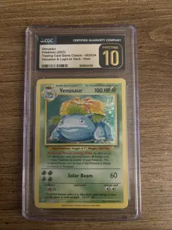 2023 Pokemon TCG Classic Venusaur Holo CGC Pristine 10 003/034 Lugia ex Deck - Image 1