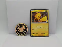 Pikachu 051 /162 Stamped 2026 Pokemon Day 30 Promo TCG With Coin - Image 1